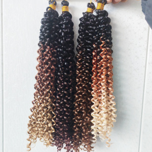 Water Wave Passion Twist Crochet Hair Braid Ombre Color Passion Twist Trenzas Extensiones de cabello sintético de ganchillo - Product Image 6