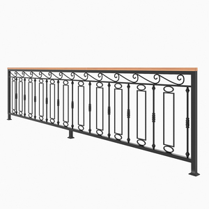 <span class=keywords><strong>Immobilier</strong></span> main courante d'accoudoir de haute qualité bonne qualité usine conception simple escalier balustrade aluminium rampe d'escalier extérieur - Product Image 1