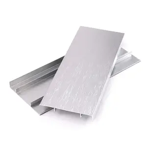 Fullset brass aluminum base board led floor light skirting metal liners for gym flooring