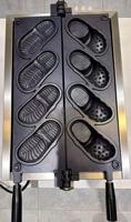 Nouvelle conception, 4 pièces, machine à gaufres commerciale pour la cuisson du pain, machine à gaufres en forme de chaussure à vendre
