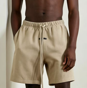 Shorts décontractés 2026 Nouveauté Coton Pur Homme Été Sport Décontracté Taille Mi-Haute Vente Chaude Imprimé Sérigraphié Molleton Uni - Product Image 1