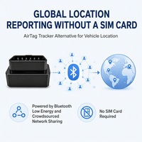 Dispositif de suivi OBD, alternative à l'AirTag, sans GPS, sans carte SIM, localisateur Bluetooth crowdsourcing pour la location de flottes et les voitures privées