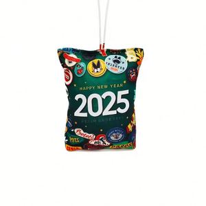 Nouveau design 2025 – Désodorisant en tissu par sublimation, impression double face, style moderne, créatif, pour voiture, idéal pour anniversaire - Product Image 1