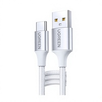 Cable de Carga Rápida UGREEN US279 USB-A a Tipo-C 2A PD100W con Trenzado de Nailon para iPhone 14/13/12 Pro Max