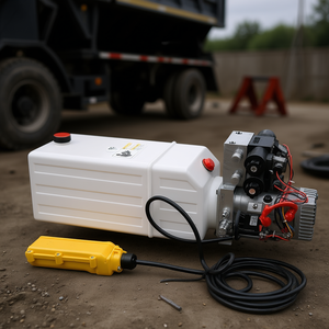 Unidad de Potencia Hidráulica D0100H7136J 12V DC, Bomba de Doble Acción de 8L con Depósito de Plástico para Remolques y Plataformas Elevadoras de Automóviles - Product Image 2