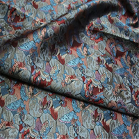 Tissu Jacquard Brocart Classique Vintage de Haute Qualité à Prix Réduit avec Motif Papillon Coloré pour Vêtements de Festival