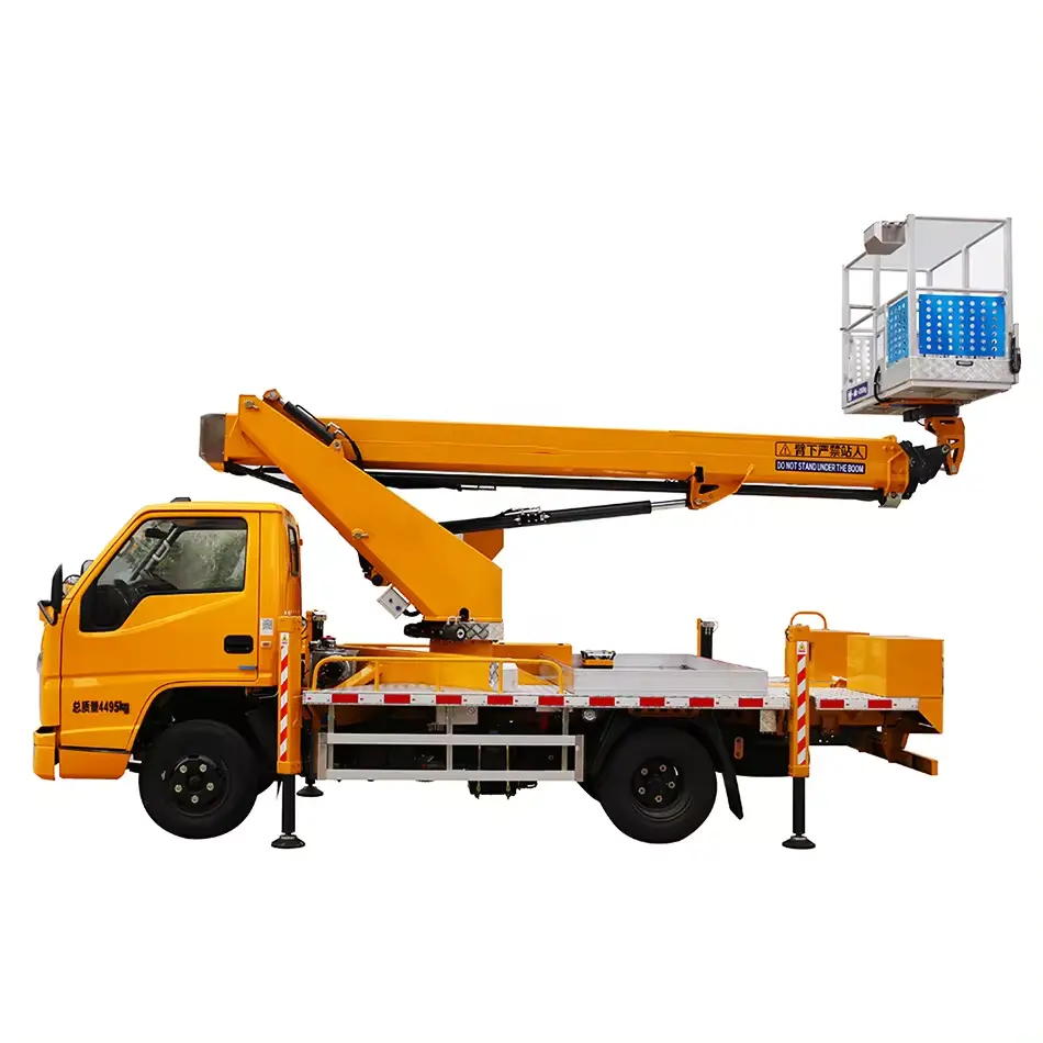 4x2 Ladder Lift Truck 16m 14m 27m Truck Mounted Aerial Work Platform Truck For Sale
