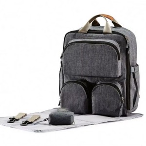 Sac à langer imperméable pour bébé, nouveau style, grande capacité, sac de voyage pour maman, sac d'hôpital, échantillon gratuit - Product Image 2