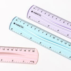 Aangepaste 20Cm Heldere Zachte Pvc Flexibele Kawaii Liniaal Duurzaam Plastic Schoolbenodigdheden - Product Image 3