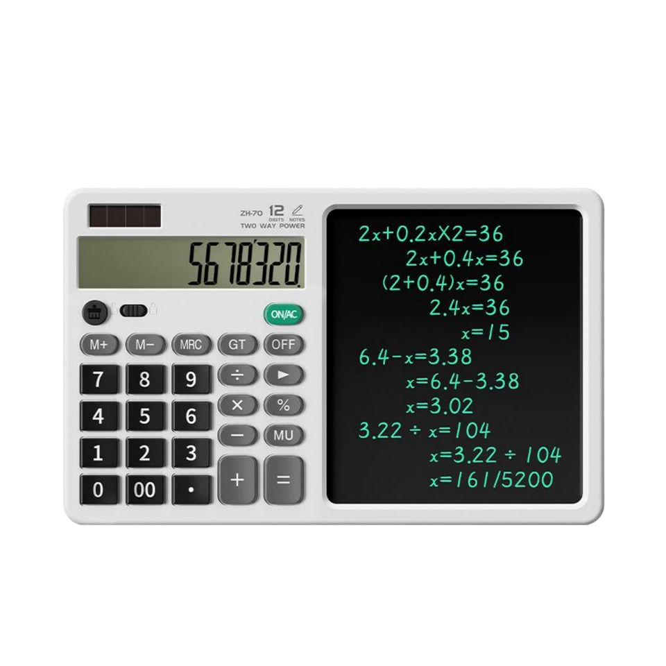 Bestline 2025 12-digit Scientific Electronic Lcd Writing Tablet Battery-powered School Calculator Plastic Calendar School