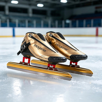 Patins à glace professionnels en fibre de carbone pour patinage de vitesse sur piste courte, chaussures de patinage sur glace, chaussures de course