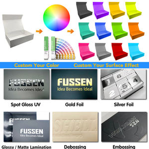 Boîte cadeau magnétique de luxe personnalisée, emballage en carton rigide de qualité supérieure, fermeture pliable, élégante, souvenir, noir mat, logo imprimé - Product Image 5