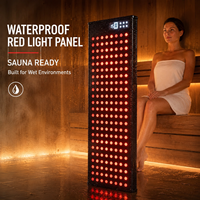 Panneau de luminothérapie rouge professionnel OEM, entièrement étanche, avec prise US, pour spa, salon et sauna corporel complet