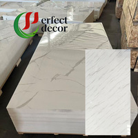 Décoration intérieure, panneaux muraux en PVC marbré modernes, imperméables et ignifuges pour usage hôtelier
