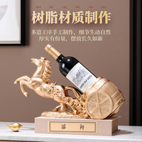 Kabinet partisi ruang tamu, rak Wine Resin mewah kreatif, lampu dekorasi rumah baru, ornamen kabinet ruang tamu
