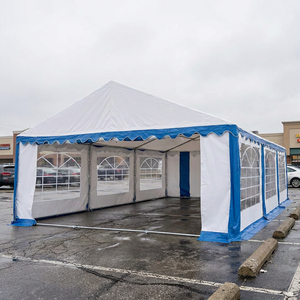 Tente de réception de luxe à toit transparent pour mariage, banquet, fête, atrium, structure à cadre noir avec couverture en PVC transparent, aluminium pour utilisation en extérieur - Product Image 3
