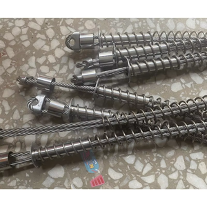 <span class=keywords><strong>Piège</strong></span> à ressort en acier renforcé pour sanglier, renard, lapin - Câble métallique de 4 mm de diamètre, écrous de remplacement solides, accessoire essentiel pour la chasse à la ferme - Product Image 3