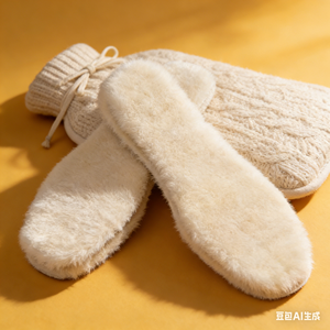 Semelles intérieures en peau de mouton véritable, épaisses et moelleuses, en vraie laine pour hommes et femmes, inserts thermiques en fourrure pour bottes et baskets - Product Image 6