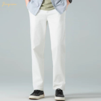 Pantalon chino décontracté pour homme 100% coton, coupe slim, jambe droite, respirant, fabrication OEM, étiquette privée, directement de l'usine