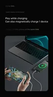 Banco de Energía Magnético de 5000mAh/10000mAh y 22.5W con Función de Carga Inalámbrica y Pantalla Digital