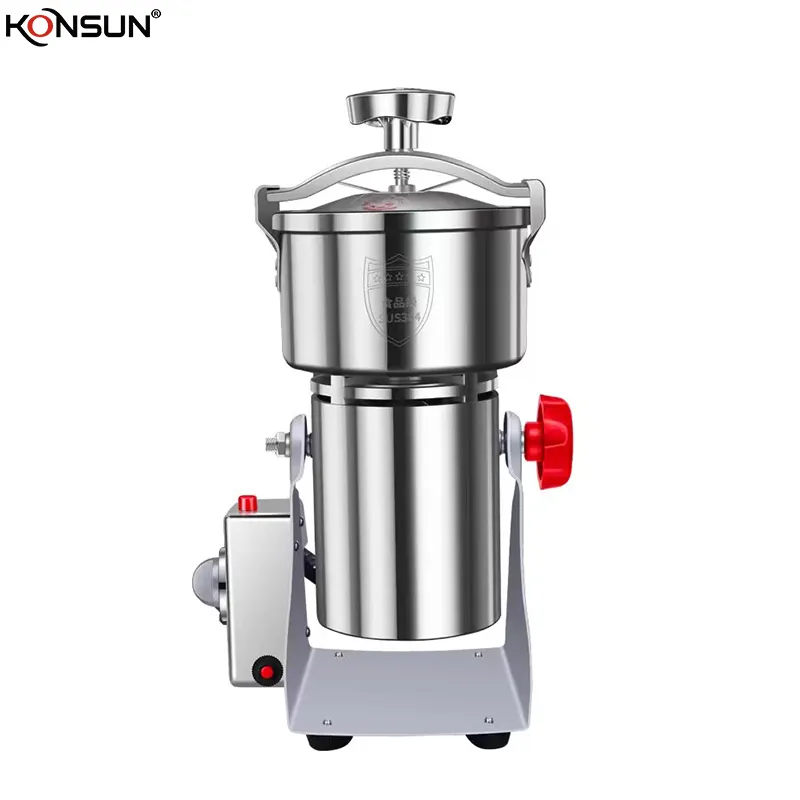 KONSUN 400g/500g/750g/1000g household Electric Spice Grinder Dry Food Powder Making Machine Spice Pepper Grinding Machine