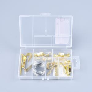 Các Loại Hộp Nhựa Đóng Gói 46 Miếng Khung Hình Vàng Treo Móc Treo Với Dây Hình Ảnh - Product Image 1