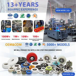 Có Tính năng M10 M4 M3 vít 3mm mang bóng mang Con lăn 3x50x18mm Nhựa Nylon ròng rọc bánh xe cho cửa trượt ngăn kéo tủ - Product Image 2