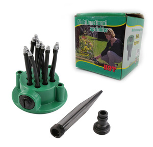 Aspersor ajustable DD1323 de 360 grados <span class=keywords><strong>para</strong></span> Patio y jardín, boquilla de riego de múltiples puntas <span class=keywords><strong>para</strong></span> césped, rociador de cabezal múltiple - Product Image 2