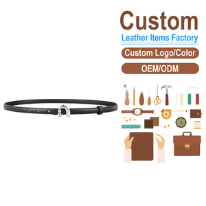 Cinturón de Cuero de Primera Calidad para Mujer, Cinturón Decorativo con Hebilla Curva Plateada para Pantalones de Traje - Product Image 2