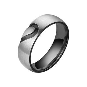 Anillo de Pareja Personalizado Tallado para el Día de San Valentín, Juego de Dos Piezas para Hombre y Mujer, Anillo de Promesa de Amor de Titanio, Anillo de Bodas - Product Image 6