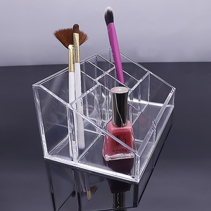 Múltiples Red de acrílico transparente maquillaje taladro clavo polaco lápiz labial de almacenamiento de maquillaje organizador caja - Product Image 6