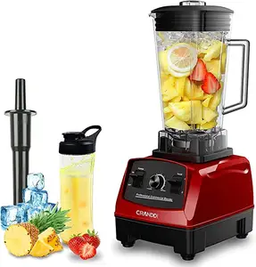 CRANDDI Blender dan Juicer Komersial Blender Smoothie Komersial dengan Pembersihan Sendiri