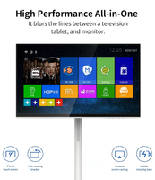 Venta al por Mayor de Smart TV Android 13 FHD de 27 Pulgadas con Pantalla Táctil de 10 Puntos, Batería de Gran Capacidad y Altavoces