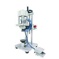 Machine de capsulage pneumatique semi-automatique Henwi pour bouteilles en verre et ampoules – Presse manuelle