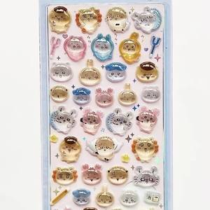 Autocollants en gel Gikawa 3D moulés, dessin animé souris volante <span class=keywords><strong>Momo</strong></span> Coffee - Colle pour membres du groupe - Autocollants décoratifs pour femmes - Product Image 5