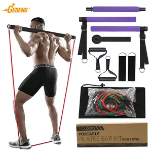 GEDENG barra di tensione muscolare con bande di resistenza in gomma loop Trainer attrezzature per il Fitness per il corpo palestra a casa tirare la corda Stick