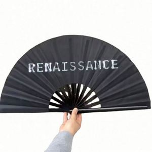 Éventail en bambou peint à la main personnalisé, éventail promotionnel personnalisé - Product Image 2