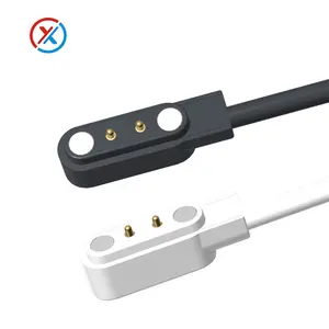 Pengisian daya Cepat kabel USB magnetik 1m 2-4Pin jam tangan pintar dan Earphone tipe pengisi daya 4.0 kabel magnetik Pitch dari pabrik Tiongkok