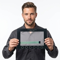 Clavier à membrane pour usine avec boutons graphiques en relief et panneau de touches