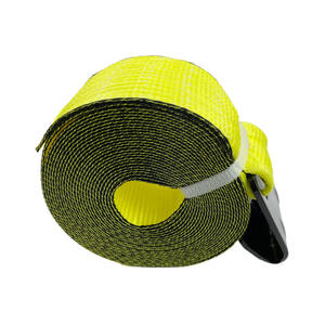 Promotion de haute qualité 4 pouces 100mm <span class=keywords><strong>camion</strong></span> à plat charge de cargaison <span class=keywords><strong>sangle</strong></span> d'arrimage <span class=keywords><strong>enrouleur</strong></span> de <span class=keywords><strong>sangle</strong></span> de treuil avec crochet plat pour remorque - Product Image 2
