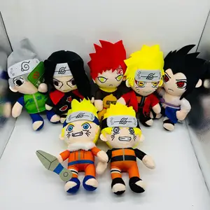 Promotional Wholesale Ninja Narutos Stuffed Dolls Kids Gifts Best Selling Anime Cartoon Plush Figure Toys For Boys