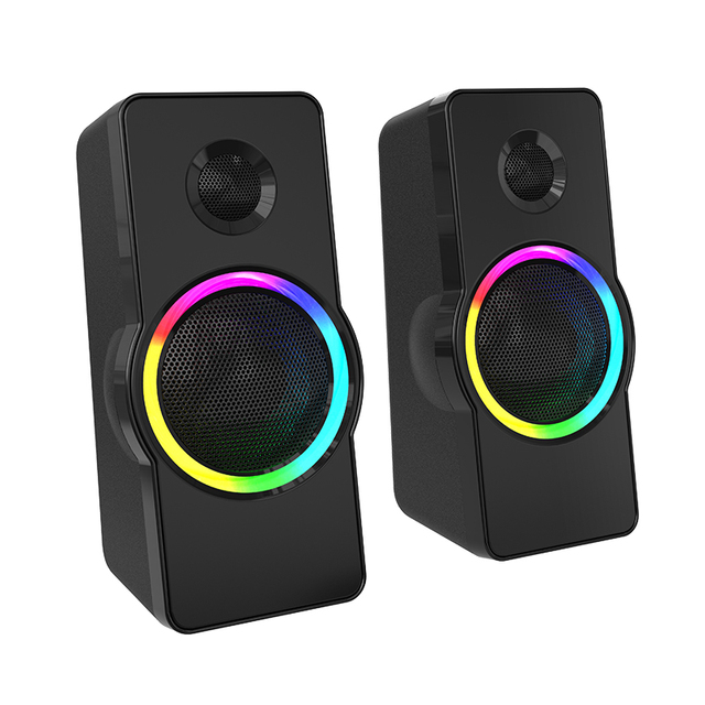 Rgb Led Light Electronic Gadgets Usb 2.0 Desktop Laptop Pc Powered Audio Gaming Accessories Computer Portable Bluetooth Speaker