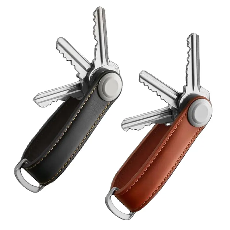 Enhanced Secure Locking Mechanism Car Keys Holder Organizer leather
