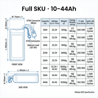 8S Vente en gros OEM 29.6V 12000mAh 7C pour drone de relevé aérien et de protection des cultures, grand modèle RC, certifié CE FCC ROHS MSDS