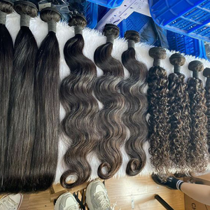 Capelli vergini brasiliani allineati alla cuticola, vendita all'ingrosso di capelli umani, ciocche di capelli vergini, ciocche di capelli brasiliani vergini di visone crudo - Product Image 4