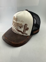 Casquettes de camionneur en maille personnalisées style australien avec 2 bandes, 5 panneaux, étiquette brodée 3D, casquette de camionneur en maille style campagnard, casquettes AU