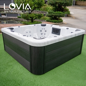 Bañera de hidromasaje de 7 plazas de lujo Lovia, bañera de hidromasaje acrílica, Piscina De Spa En <span class=keywords><strong>El</strong></span> Patio Trasero, bañeras De Spa para exteriores - Product Image 4