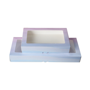 กล่องบรรจุภัณฑ์ขนม<span class=keywords><strong>โม</strong></span><span class=keywords><strong>จิ</strong></span>โดนัทแบบไล่สีพร้อมโลโก้ กล่องฝาพับแบบกำหนดเองพร้อมหน้าต่างใสสำหรับร้านเบเกอรี่ บรรจุภัณฑ์<span class=keywords><strong>คั</strong></span><span class=keywords><strong>พ</strong></span><span class=keywords><strong>เค้ก</strong></span> - Product Image 4