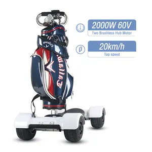 KSM-930 2023新款白色高尔夫球车移动滑板车4轮成人电动高尔夫滑板
