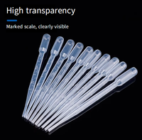 DATANG A100-3 0.2/0.5/1/2/3/5/10ml Consommables de laboratoire Micropipette en plastique jetable compte-gouttes Pipette Pasteur de transfert